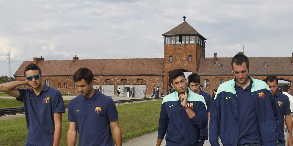 Barcelona siatkówka obóz koncentracyjny Auschwitz Birkenau