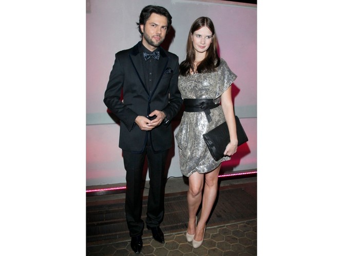 Gwiazdy na gali Wiktory 2011: Karolina Malinowska i Olivier Janiak.