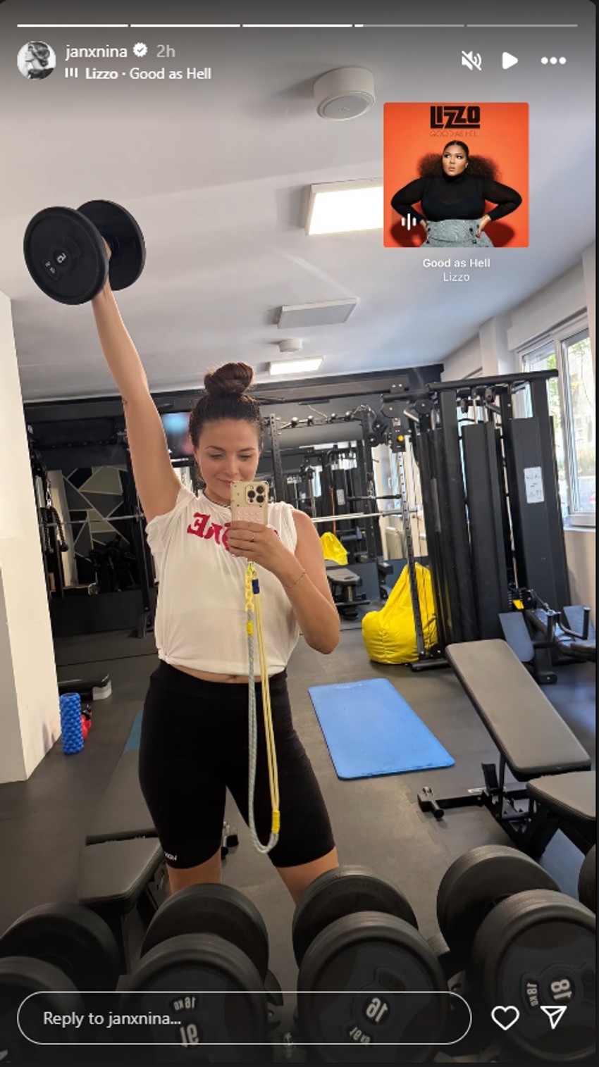 Nina Janković u teretani