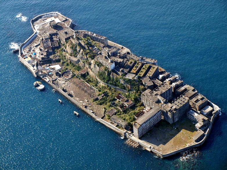 Wyspa Hashima, Źródło: kntrty, Wikimedia Commons