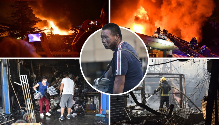 Potresne scene požara u Kineskom tržnom centru