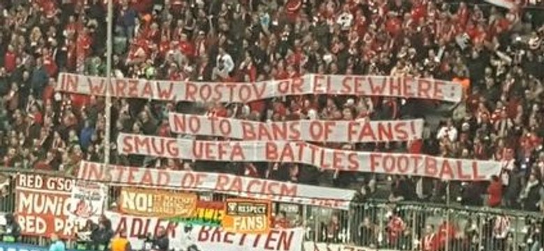 Niemieccy kibice stanęli za fanami Legii Warszawa. Atakują UEFA za decyzje o karach dla mistrzów Polski