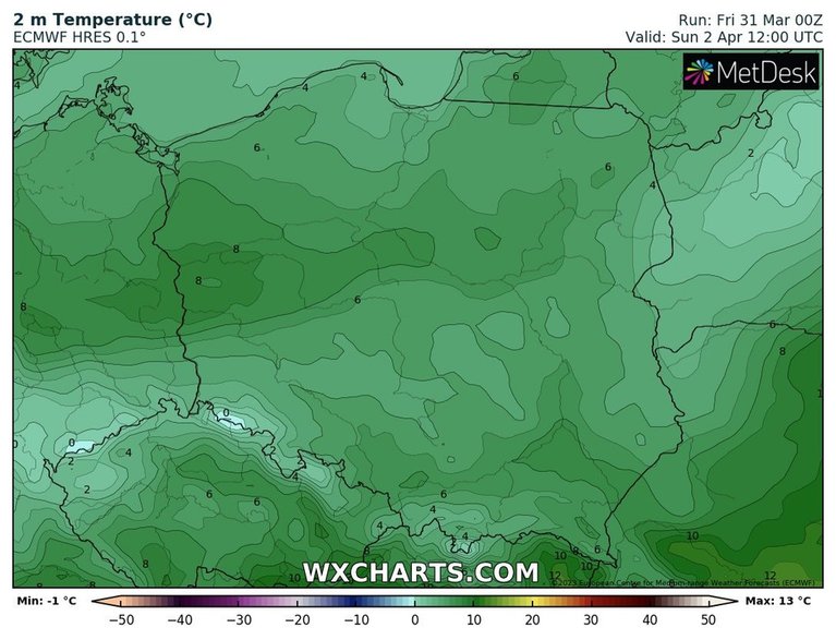 Temperatura powoli zacznie spadać