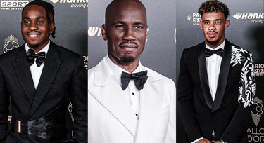 Ademola Lookman, Didier Drogba and Rowen Williams at 2024 Ballon d'Or: African stars ditch native attire for suits