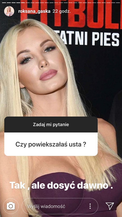 Roksana Gąska na Instagramie