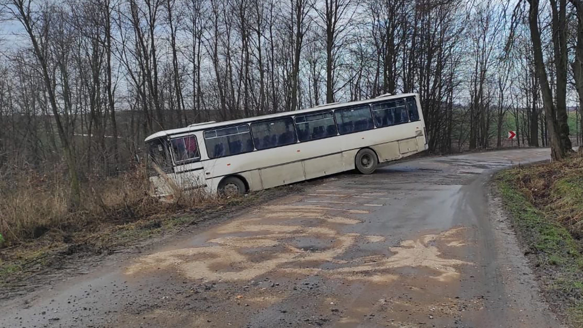 Jeden wpadł do rowu, drugi był pijany. Obaj kierowali autobusami szkolnymi