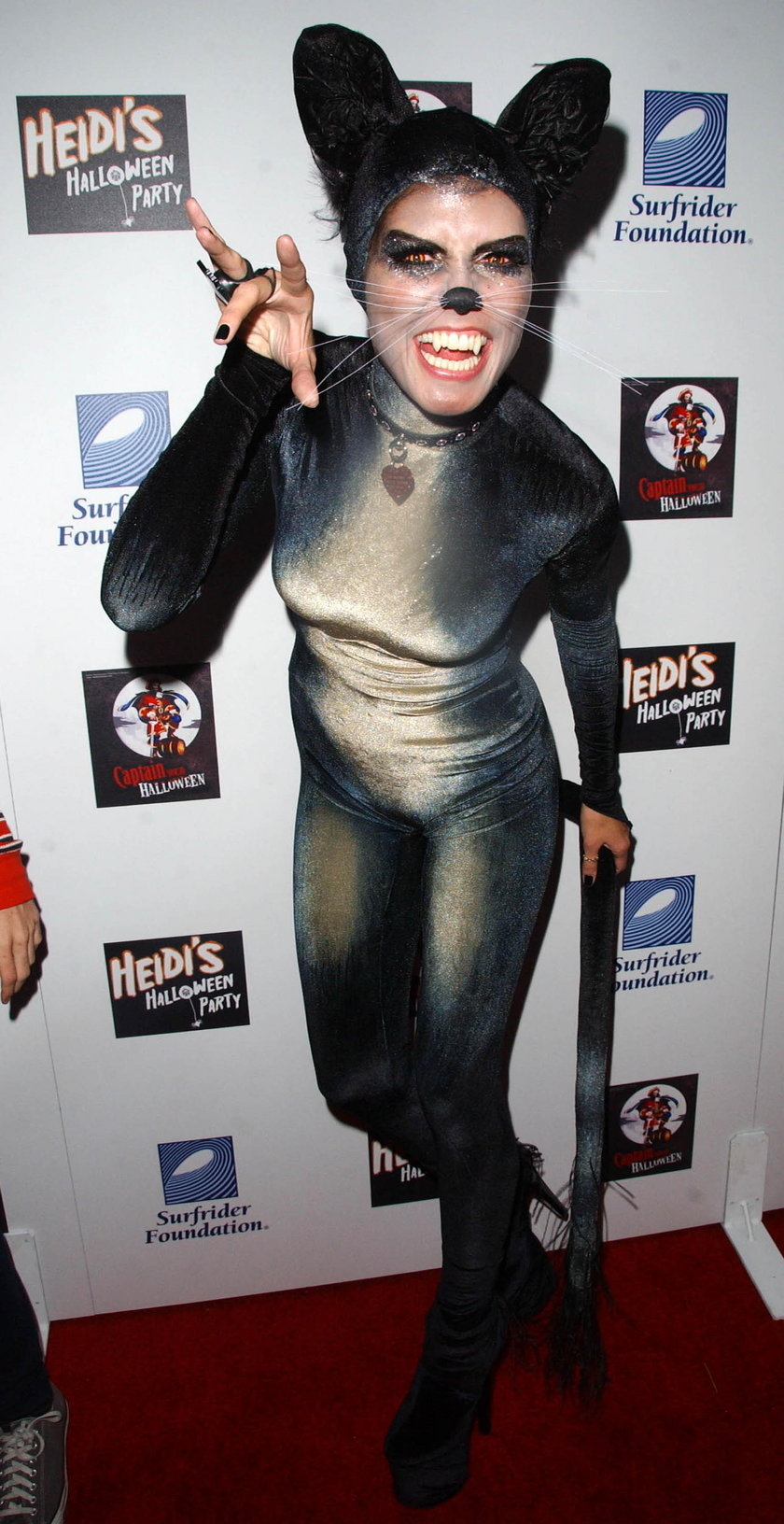 Heidi Klum jako halloweenowa myszka