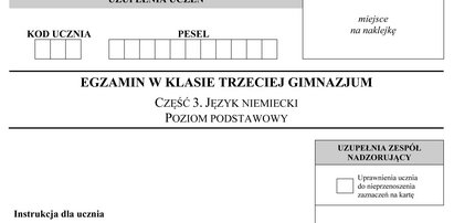 Egzamin gimnazjalny 2017: Niemiecki. Odpowiedzi i arkusze