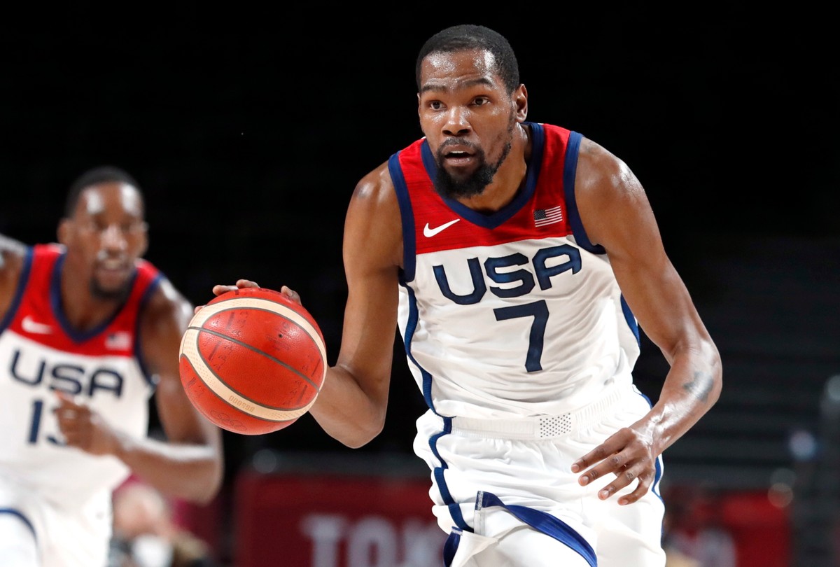 Kevin Durant podczas meczu z Australią