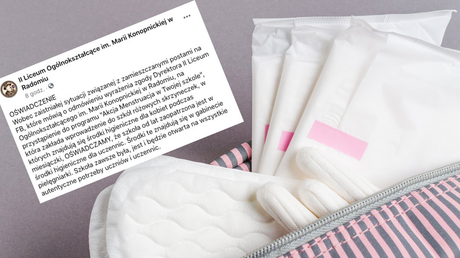 Ubóstwo menstruacyjne dotyka w Polsce ok. 500 tys. kobiet (screen: Facebook.com/IILORadom)