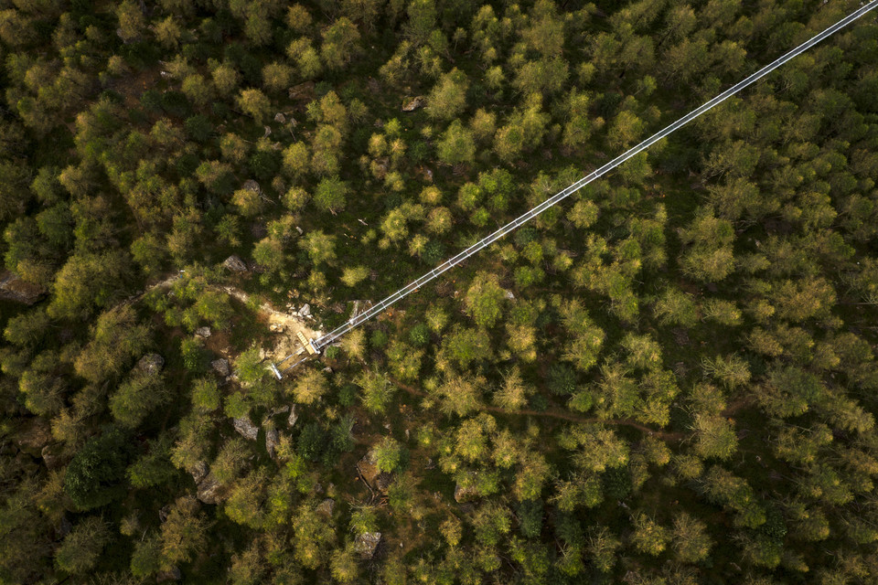 SWITZERLAND CONSTRUCTION SUSPENSION BRIDGE  (World's longest pedestrian suspension bridge inaugurated)