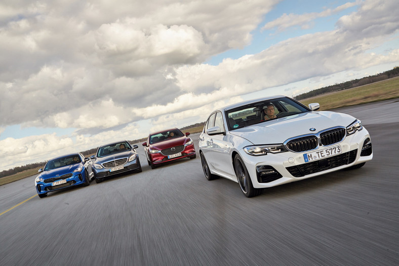 Porównanie: BMW serii 3, Kia Stinger, Mazda 6, Mercedes klasy C