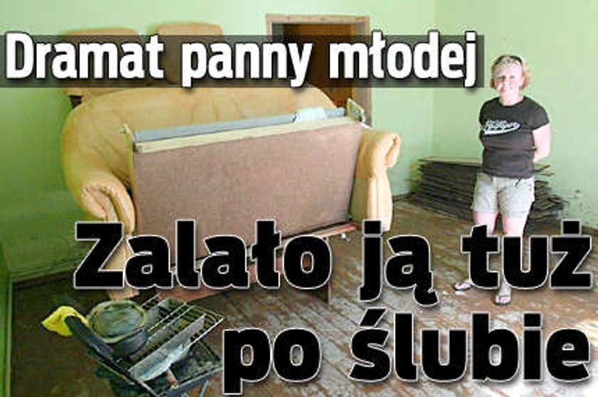 Dramat panny młodej. Zalało ją po ślubie