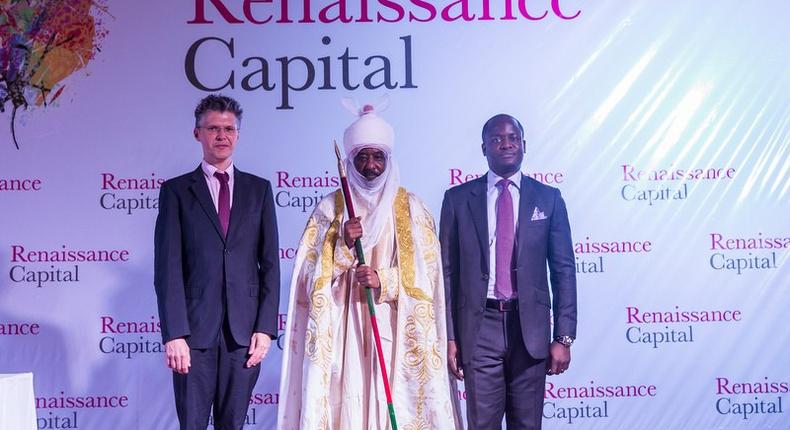 Charles Robertson of Renaissance Capital and HRM Muhammad Sanusi II (Former Central Bank of Nigeria)