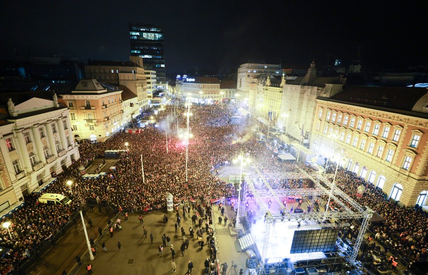 Trg bana Jelačića doček rukometaša