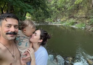 Milan Vasić sa ženom i sinom