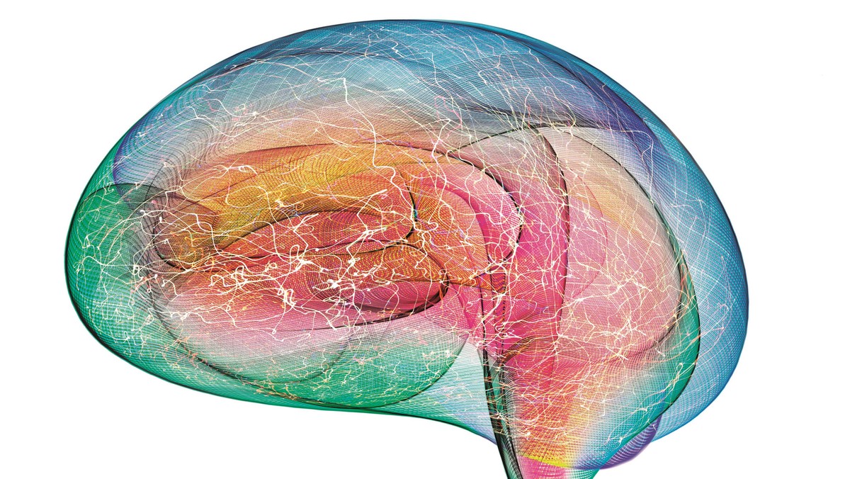 Colorful Brain Energy Activity