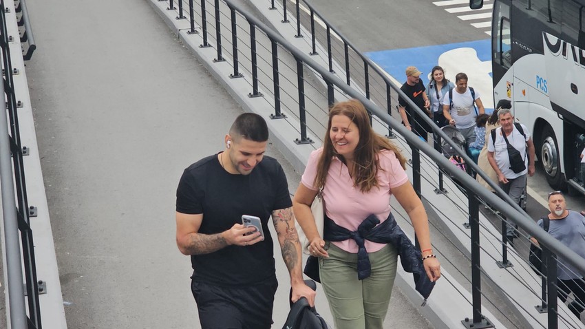 Aleksandar Mitrović na aerodromu
