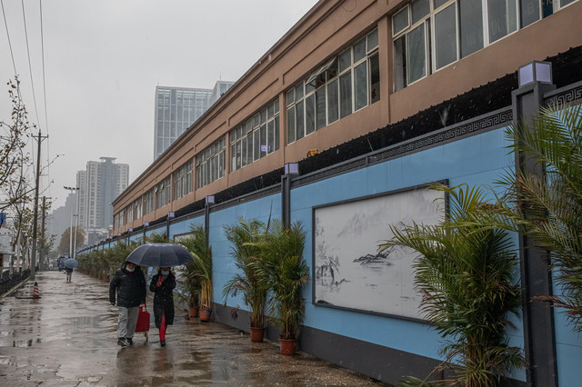 Huanan Market in Wuhan from which the virus originated