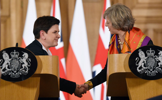 Theresa May i Beata Szydło spotkały się z liderami Polonii