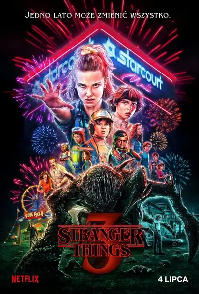 Plakat promujący serial Stranger Things / mat. prasowe