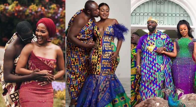 4 Ghanaian couples who got well known from their lavish weddings