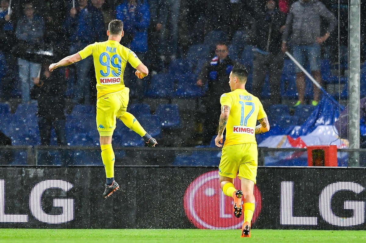 Milik trafił w samo "okienko". Szczęsny z czystym kontem i mistrzostwem Włoch