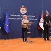 Aleksandar Vučić i Ursula fon der Lajen