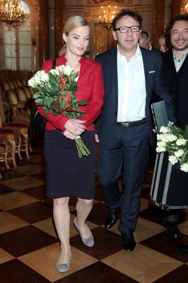 Monika Richardson i Zbigniew Zamachowski na gali Lodołamacze 2012 na Zamku Królewskim w Warszawie / fot. MW Media