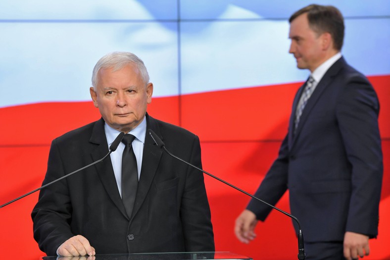 Jaroslaw Kaczynski y Zbigniew Ziobro, 26 de septiembre de 2020