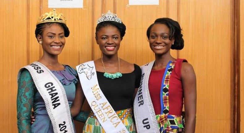 Rebecca Asamoah, Miss Africa 2016 in the middle