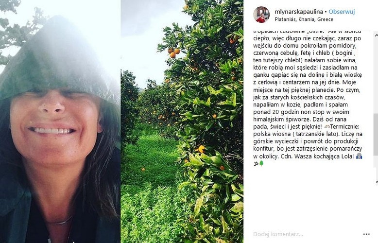 Paulina Młynarska na Krecie