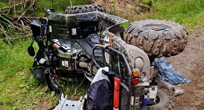 Straszne! 43-latka przygniótł w lesie quad. Znaleziono go po kilku godzinach. Już nie żył