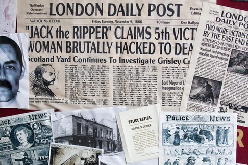 The London Post November 9th 1888 Clippings of the Fifth and final victim of the notorious serial ki