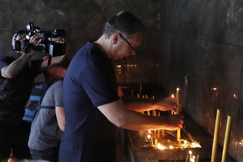 Golubac manastir Tumane Aleksandar Vučić