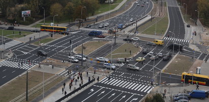 Pierwsza kolizja na otwartej Wołoskiej