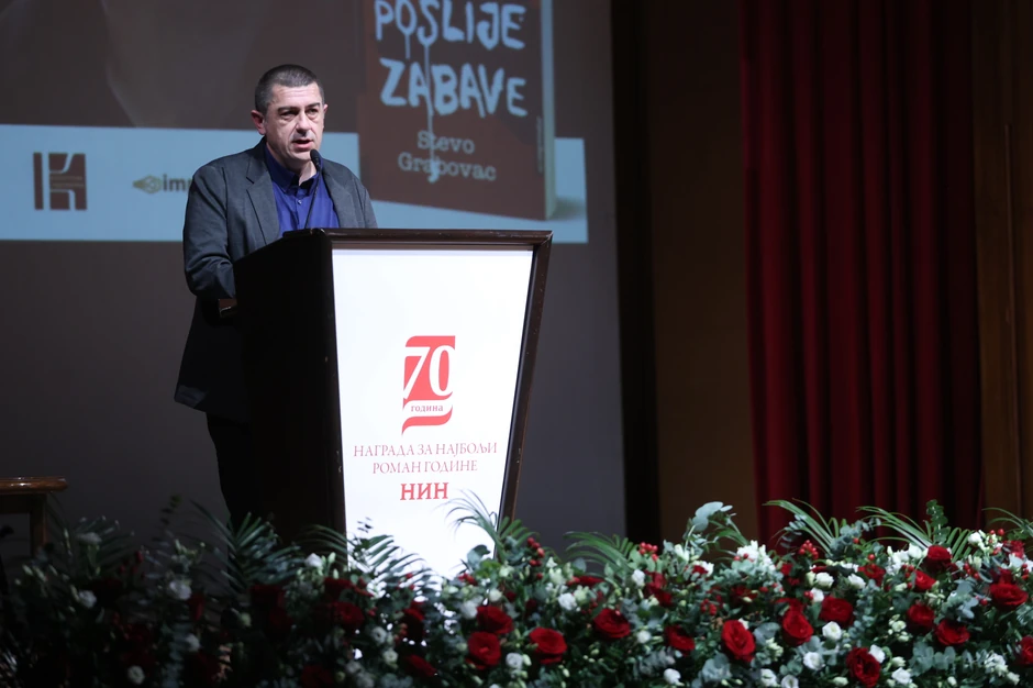 Stevo Grabovac, dobitnik NIN-ove nagrade za roman godine