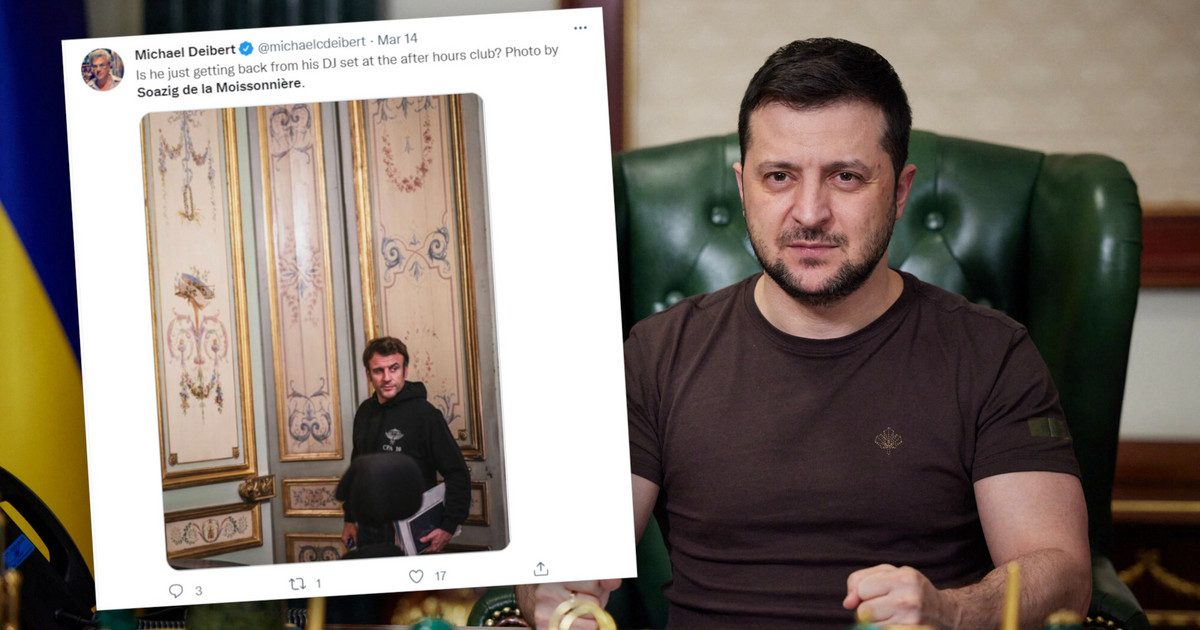 ¿Macron como Zelensky?  Una ola de críticas bajo las fotos del presidente de Francia