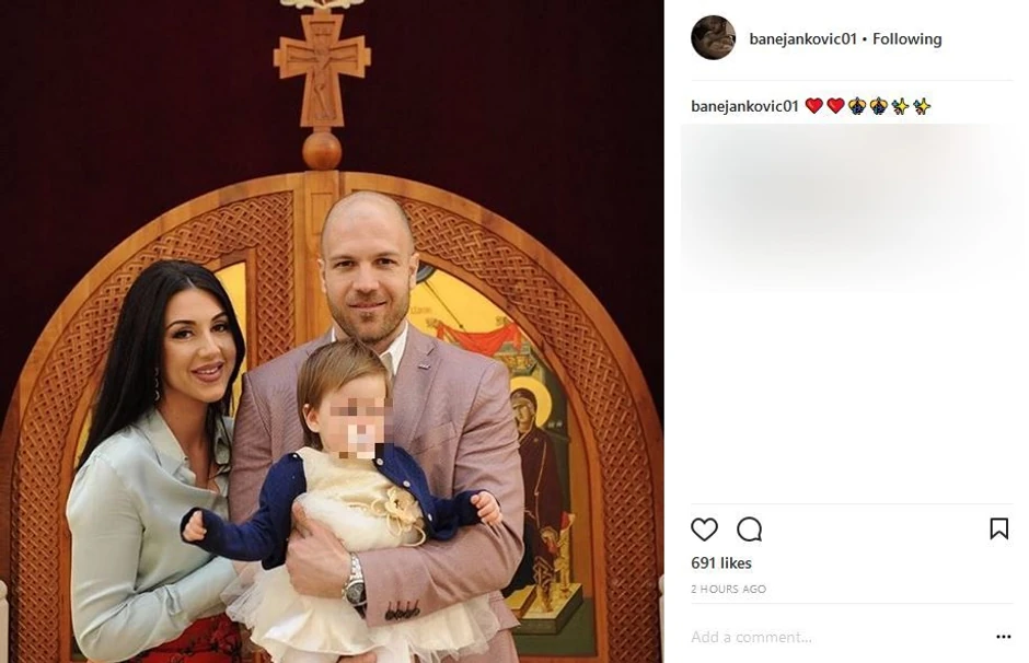 Bane sa ćerkom i suprugom