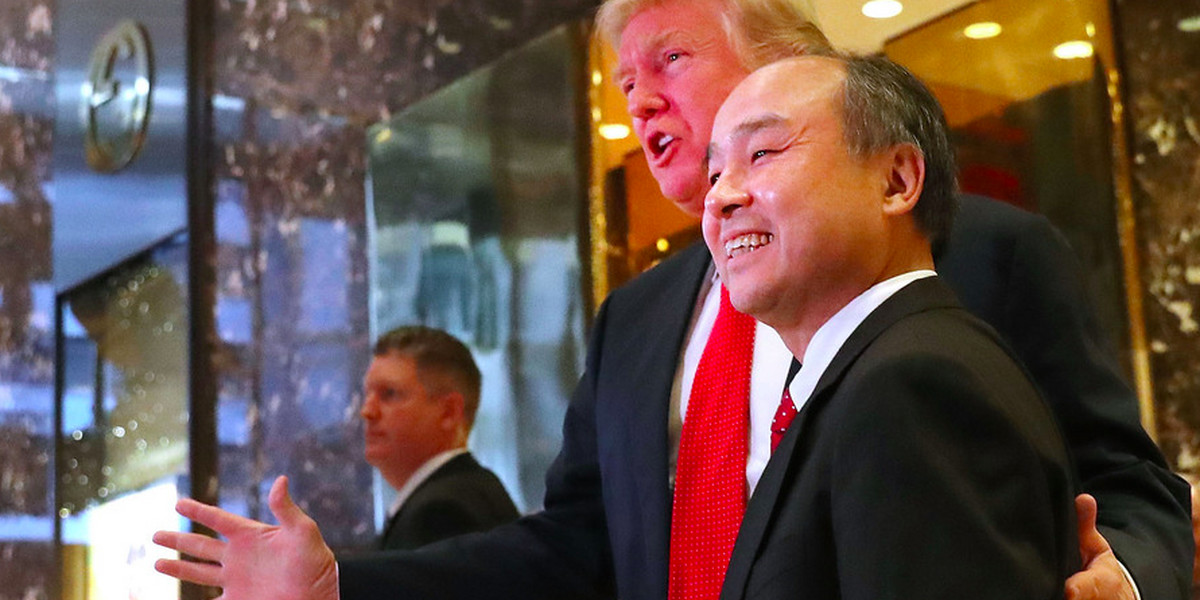 CEO of Japanese telecom SoftBank says company will bring $50 billion and 50,000 jobs to US after meeting with Trump