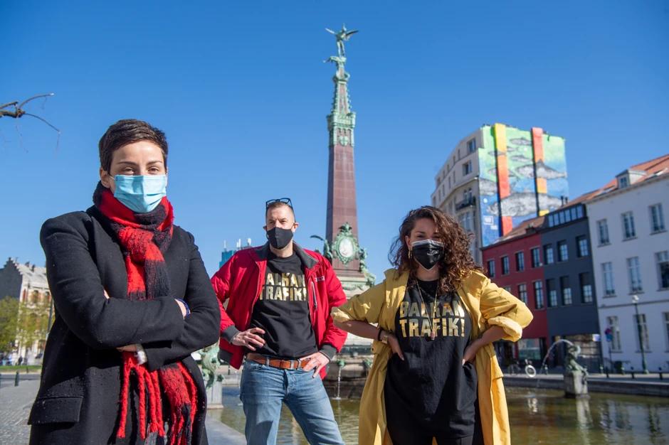 Delfin Uber iz grada Brisela, Nikolas Virs, direktor festivala Balkan Trafik!  i riječka umetnica Jadranka Lacković