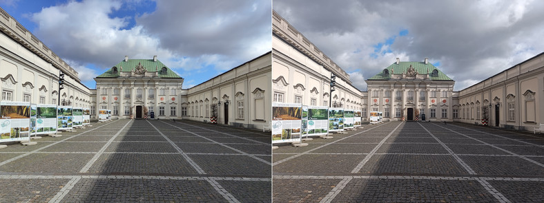 Przykładowe zdjęcia wykonane modułami standardowymi aparatów Realme GT2 Pro (po lewej) oraz OnePlusa Nord2 (kliknij, aby powiększyć) 