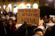 19.02.2022. Kraków,  Protest #teatrjestnasz, fot. Sylwia Penc