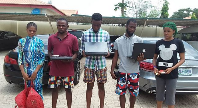 The EFCC says the suspects have confessed to online fraud [EFCC]