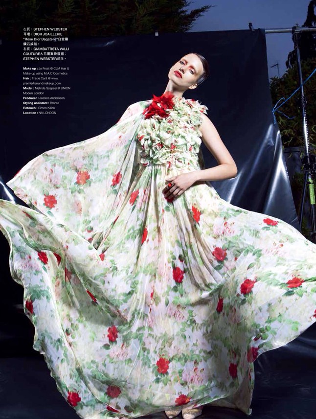 Szepesi Melinda a Harper`s Bazaar éjszakai madárkája