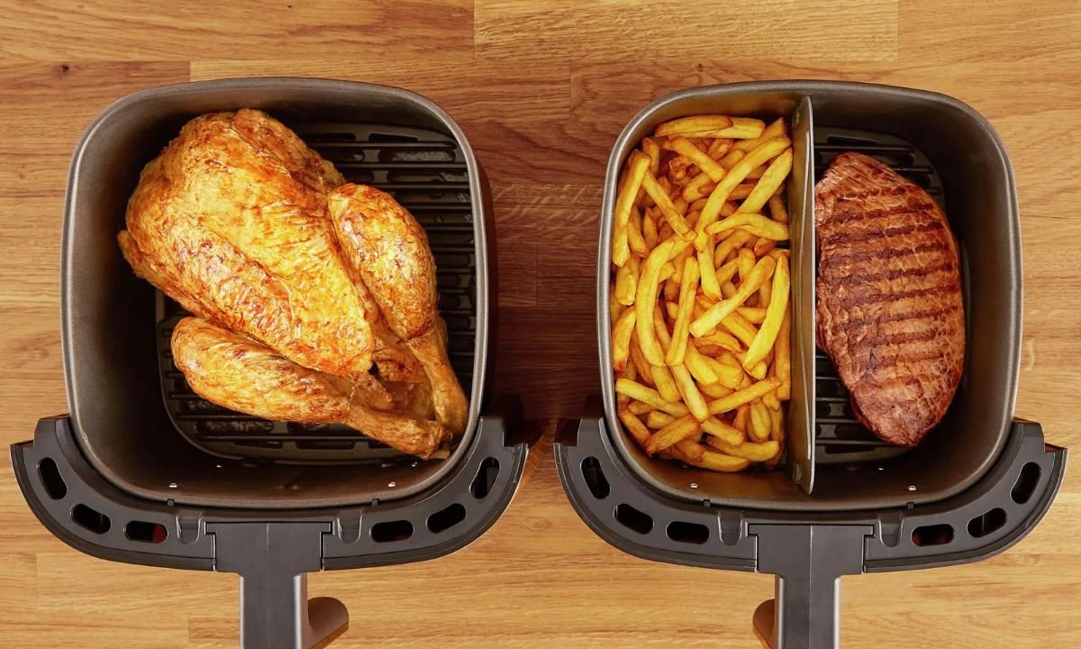 Ten air fryer działa 40 proc. szybciej niż piekarnik. Ma 8 programów gotowania, grilluje