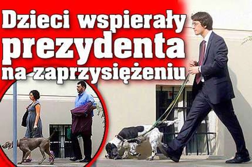 Dzieci wspierały prezydenta