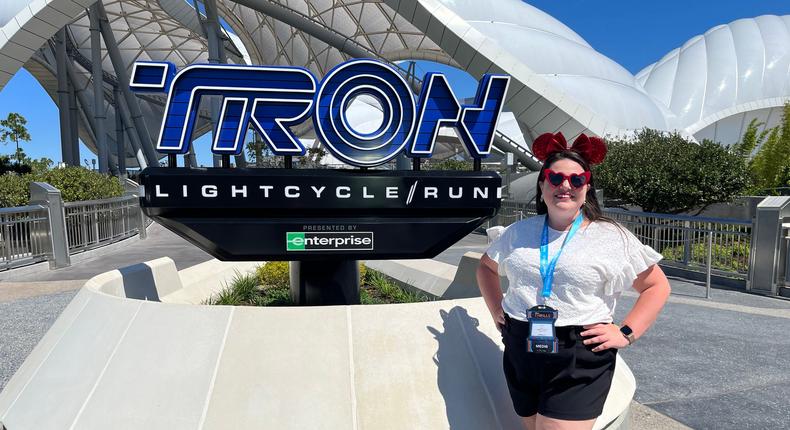 I got to ride the new Tron roller coaster at Magic Kingdom before it opened.Megan duBois