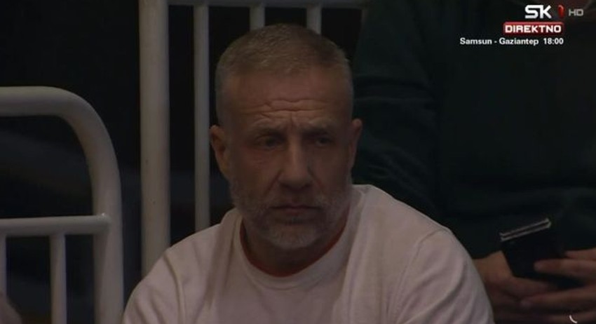 Milan Kalinić na utakmici Crvene zvezde