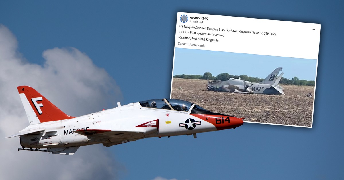 Cud w powietrzu. Pilot katapultował się tuż przed katastrofą